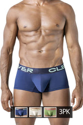 Clever 229953 3PK Australian Latin Trunks Color Beige-Blue-Green